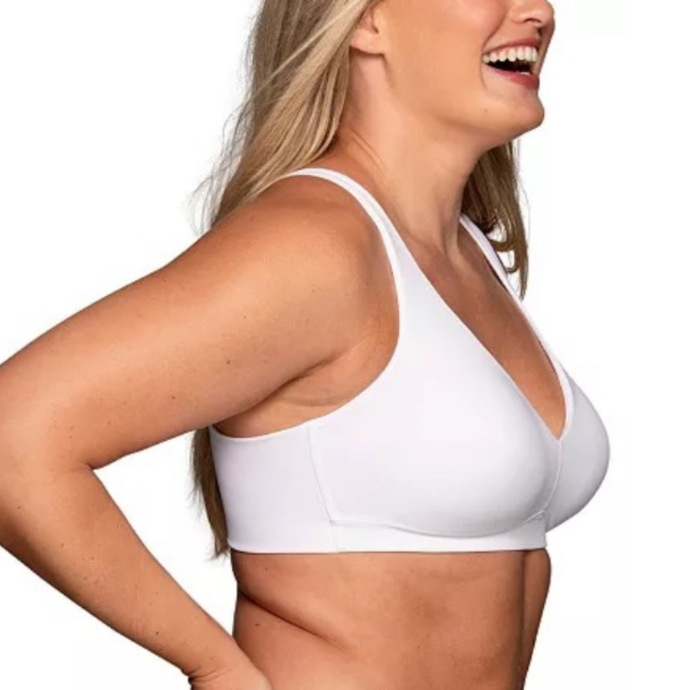 Vanity Fair Women's Beauty Back Simple Size Lift Bra in Star White - Picture 2 of 2